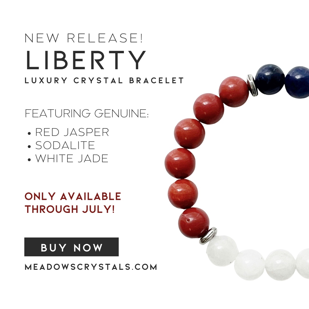 Get the limited edition #Liberty bracelet just in time for the fourth of July! ✨ Available in the online shop through July:

l8r.it/dKTj

#fourthofjuly #crystalbracelet #redwhiteandblue #redwhiteandbluebracelet #finejewelry #handmade #festivejewelry #crystals