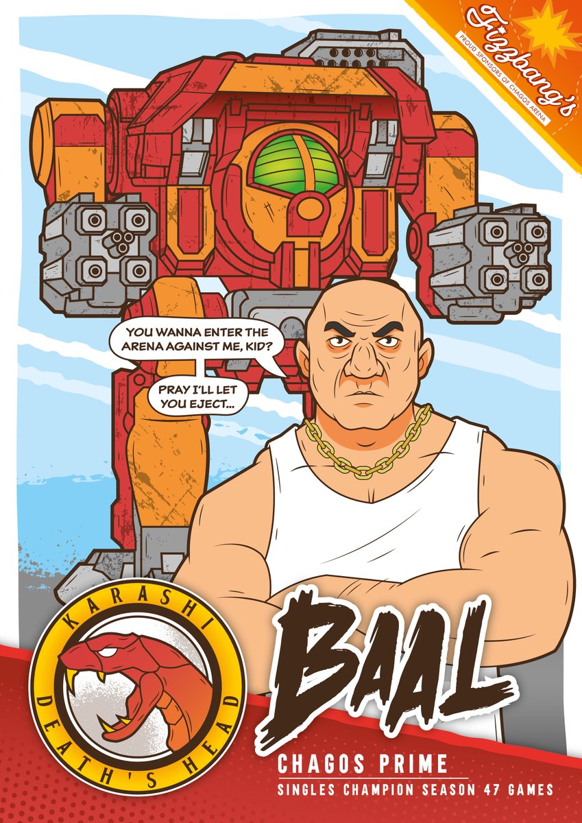 We have a week break before we get more #battletech with <a href="/ejbenson/">Eric Benson</a>, <a href="/TychoBrahe/">Tycho Brahe</a> and of course <a href="/thekiko/">Kiko Villaseñor</a>. Finished Roshan's 'Baal' poster here surprisingly quick so I'll work on something else while we wait. Yes I have a problem. 

#pennyarcade #illustration #ComicArt #blackremnant