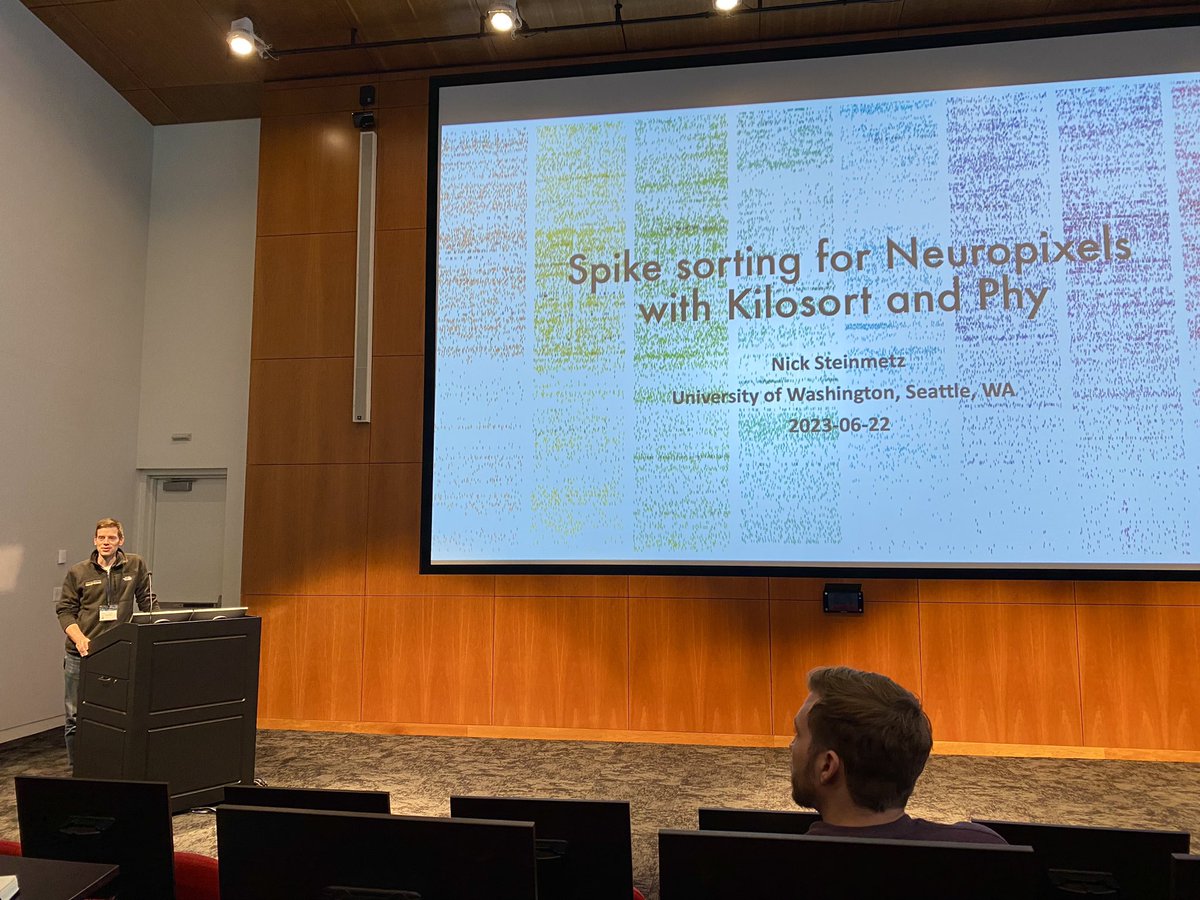 Thanks <a href="/AllenInstitute/">Allen Institute</a> and <a href="/SteinmetzNeuro/">Nick Steinmetz</a> for organizing a fantastic Neuropixels and OpenScope workshop! Impressed by all the open-source tools and standardized pipelines developed here. Had a great time meeting neuroscientists from around the world!