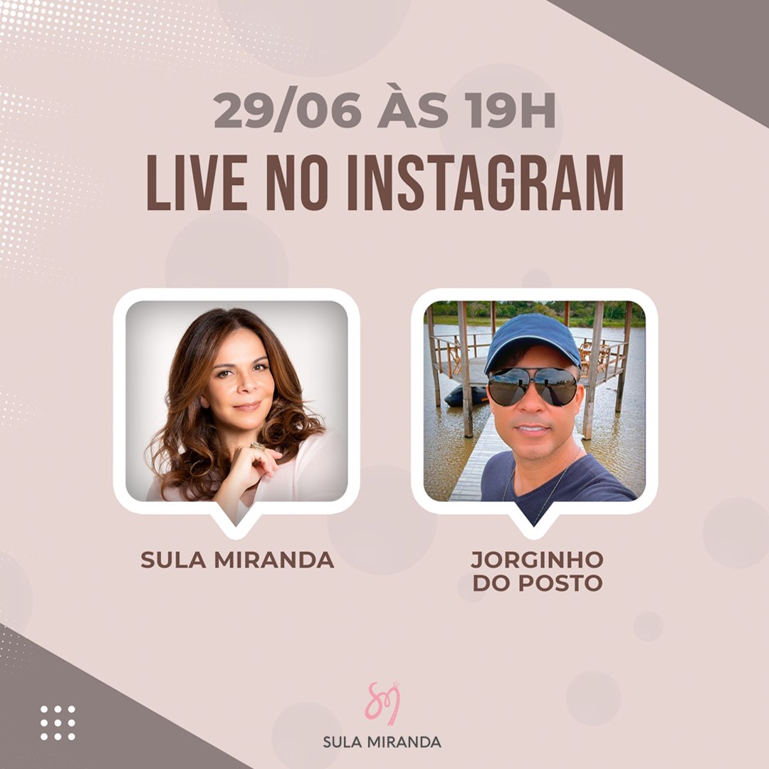 sula_miranda's tweet photo. Quinta-feira é dia de LIVE NO INSTAGRAM 😊

E amanhã (29/06) estarei batendo um super papo com o Jorginho do Posto a partir das 19h ... contamos com a participação de todos!!!

#sulamiranda #rainhadoscaminhoneiros #live #caminhoneiros #caminhao #postodegasolina https://t.co/dXgu3ysz1N