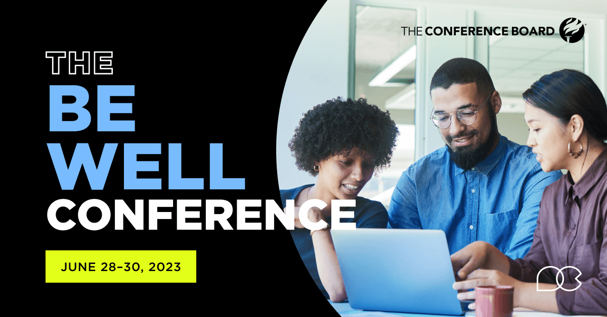 Need help with a wellbeing strategy? Join us at the Be Well Conference on June 30 at 9AM CT while we explain that wellbeing is never a one-size-fits-all solution. Register now! conference-board.org/events/be-well…