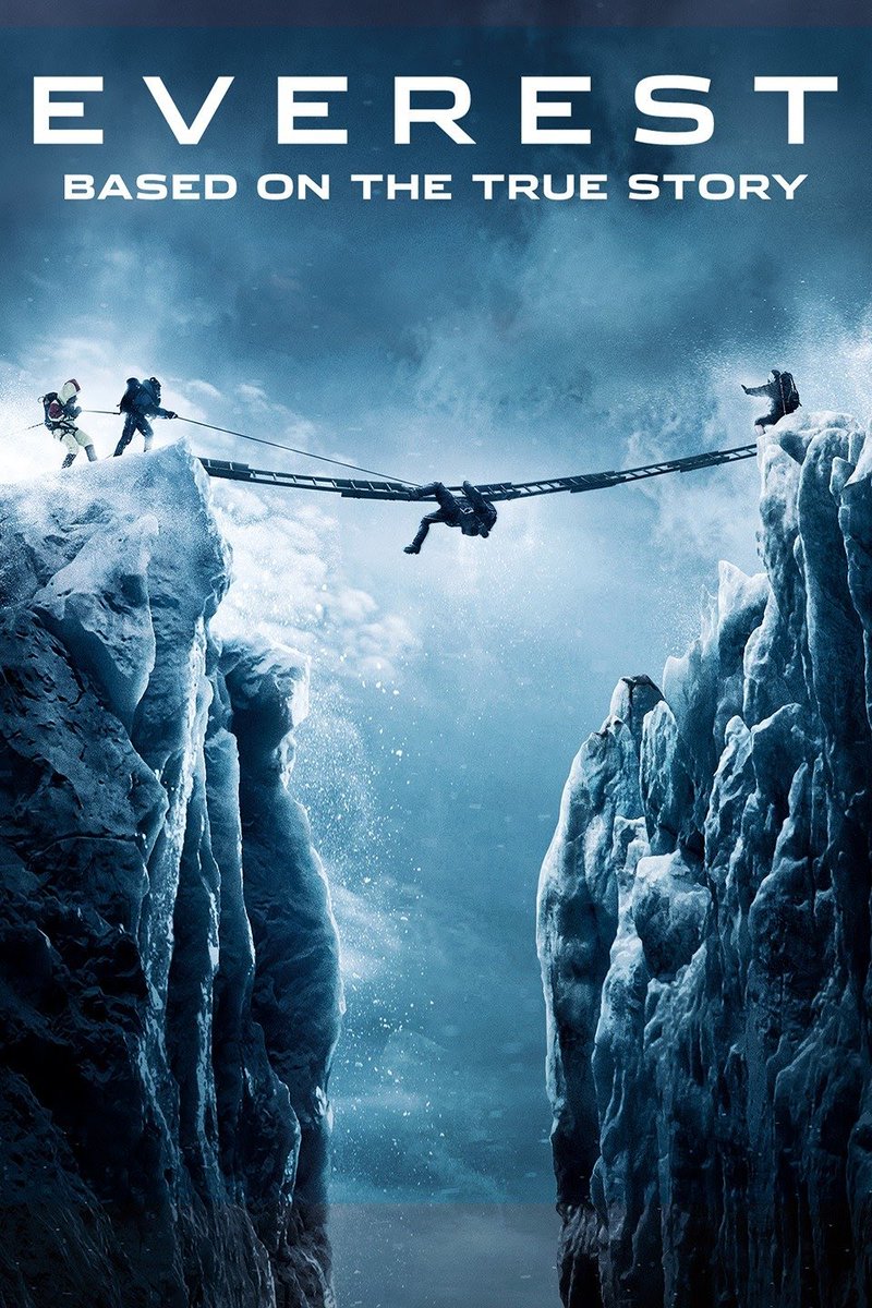 🎫 Everest 
📅 2015
📽 Baltasar Kormakur 
#️⃣ #JakeGyllenhaal #JasonClarke #JoshBrolin #JohnHawkes #SamWorthington #RobinWright #KeiraKnightley #ElizabethDebicki #Everest #NowWatching #FilmTwitter #MoviePosters