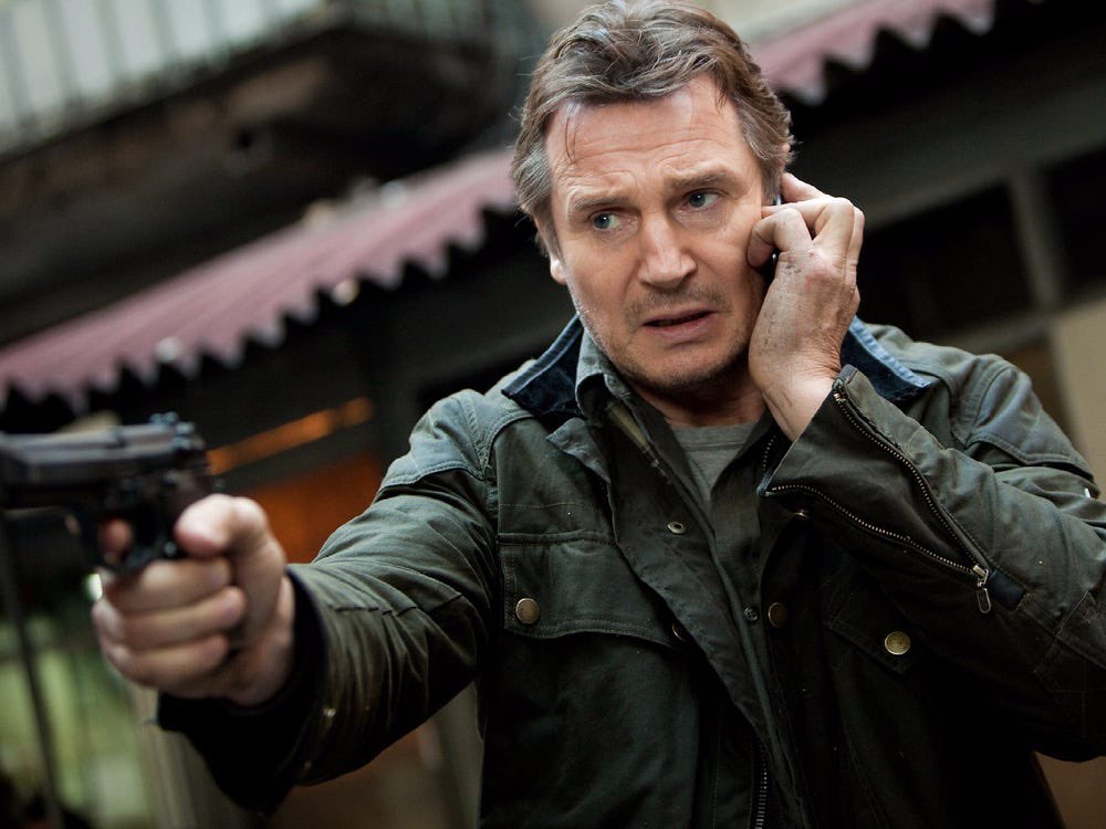 Liam Neeson once worked as a school teacher, but got fired for punching a student in the face after the student confronted Neeson with a knife.