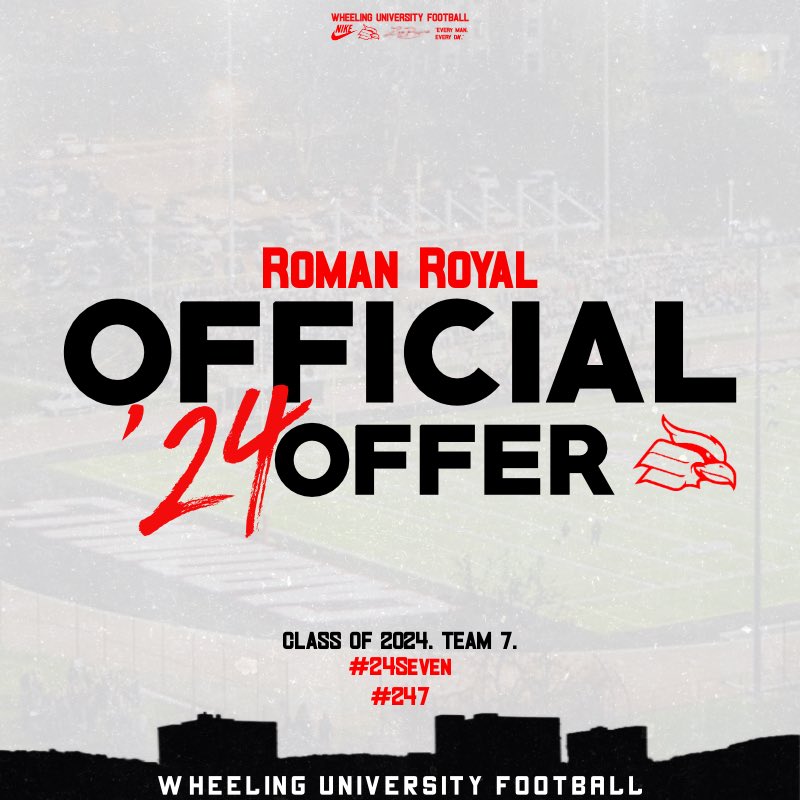 After a great talk with Coach Martin I am excited to announce that I received my first offer from Wheeling University! @WheelingU_FB @zachmartin34