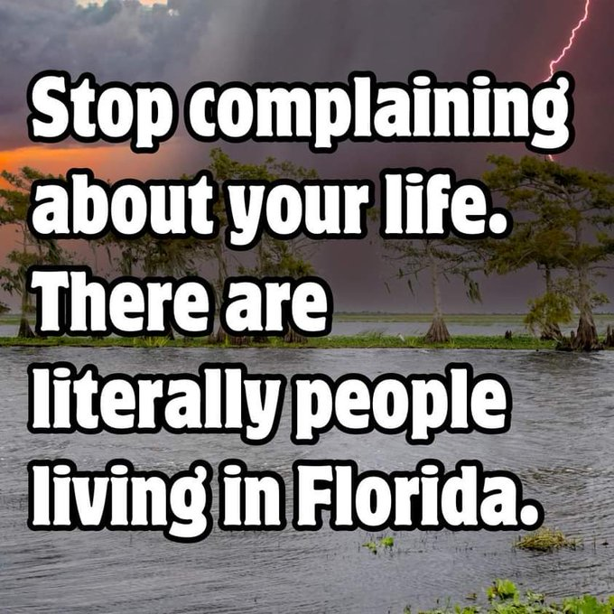 lifeisgoodform's tweet photo. Yes. It is that bad.
#FloridaIsNotFree
#FloridaIsToxic
#FloridaIsNotSafe
#DoNotComeToFlorida https://t.co/cZliN77GY2