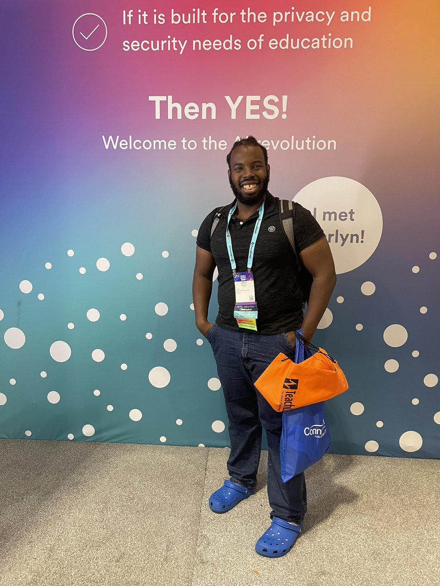 JoshEMassey's tweet photo. This week has been a blast. I #DiscoveredMyNext steps, ideas, and innovations at #ISTELive23 and I cannot be more excited to continue planning for next year! Thank you to the convention planning team. Hopefully we get more of #TeamCitySchools to join in Denver next year! https://t.co/EcETxgmq6u