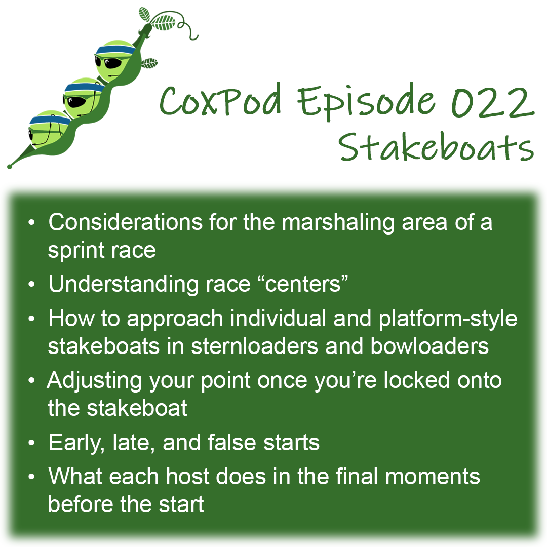 CoxPod_'s tweet photo. Did we manage to talk for an entire hour just about stakeboats? Easily! In addition to describing ways of getting locked on to individual and platform-style stakeboats, we talk about the considerations before and after that moment. Listen at https://t.co/HM27TKtflt! 🎙️ #coxswain https://t.co/vsIzcTQDu5
