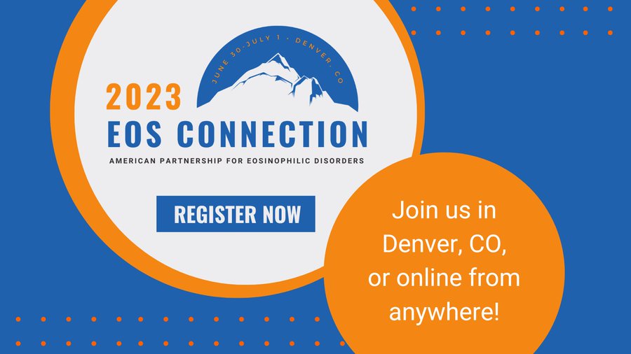 ChildrensColo's tweet photo. The @APFEDorg Patient Education Conference on #eosinophil-associated diseases is taking place June 30 through July 1 in Denver and online. Get a tour of our lab, explore new research and much more. #EOSConnection
Register at https://t.co/JNYvf0CJu5. https://t.co/H0CyrAOGHn