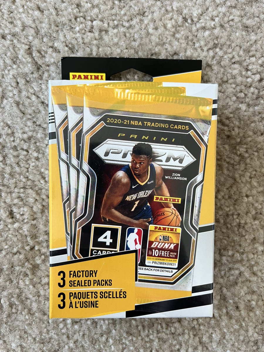 🚨#NBA Giveaway🚨 

Giving away 3 packs of NBA Panini Prizm 2020/21 to one lucky follower!

To enter:
-Like & retweet
-Follow @TheHobby247 @SA247LLC 
-Comment done

*Winner ANNOUNCED BY RANDOM DRAWING WHEEL ON TWITTER LIVE to guarantee legitimacy!
#TheHobby   #TheHobby247