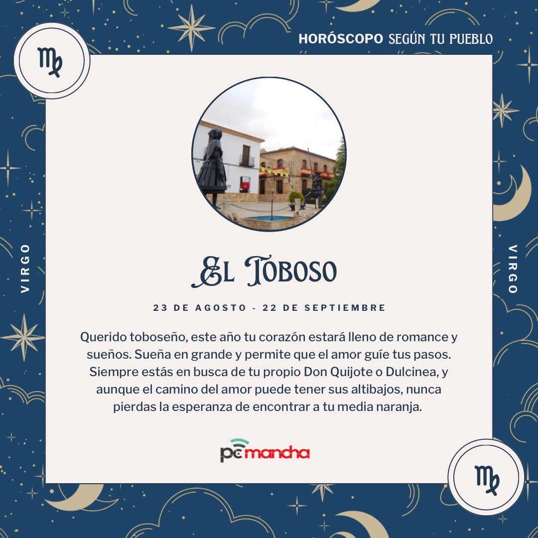 ✨ ¿Qué pueblo eres según tu #horóscopo? Parte I ✨
#eltoboso #virgo