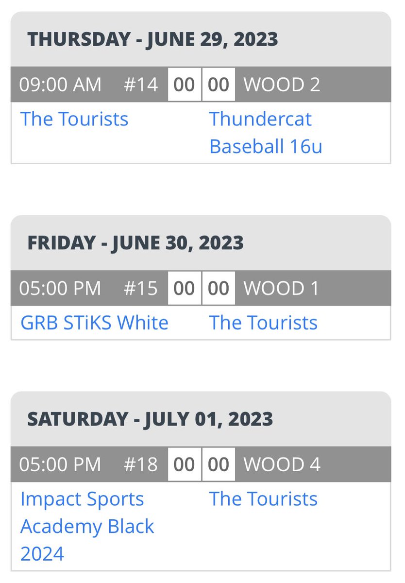 The Tourists are ready for tournament number 2 this weekend at the @PBRWisconsin Rock Open in Mauston! 
🩷🩵🌴⚾️🩵🩷