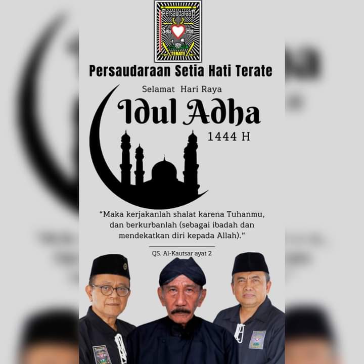 PSHT_Toroh's tweet photo. Salam Persaudaraan🙏

Keluarga Besar 
Persaudaraan Setia Hati Terate [PSHT]
Mengucapkan Selamat Hari Raya Idul Adha 1444 H. 

PSHT JAYA!!! 

#salamseduluran https://t.co/EwvzqTYWZ3