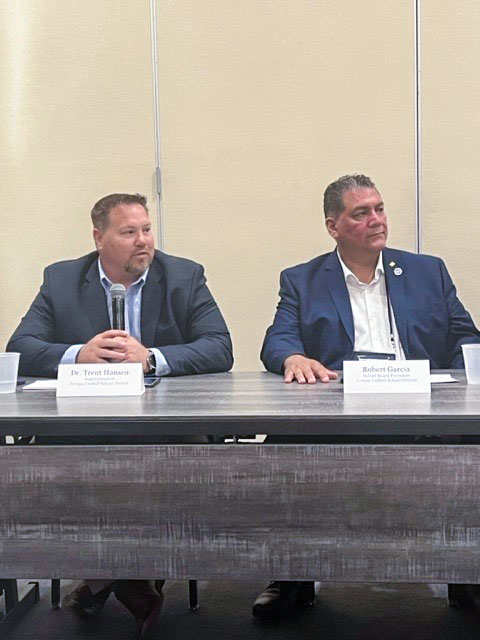 JUSD_Supt's tweet image. I had the honor of presenting with Board President Robert Garcia at the @RCOE Educational Services Summit. I'm very grateful for the wonderful relationship I have with our Board and the work we are doing for students. #jusd #jusdshares #jusdvision