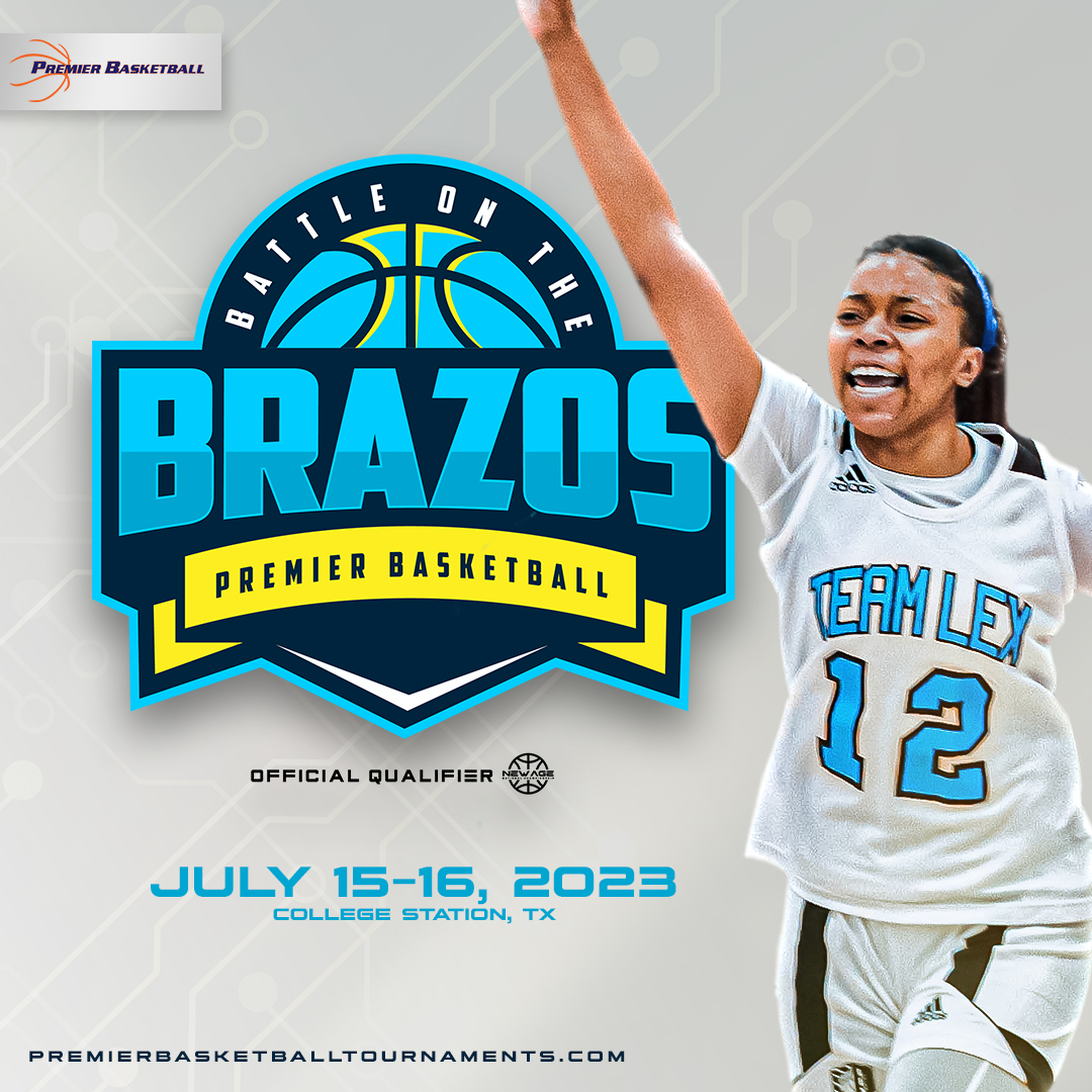 NEW AGE - Battle on the Brazos

#NewAgeCircuit STOP 4️⃣

BATTLE 🆚💥 ON THE BRAZOS

📍 College Station, TX | 🗓 JULY 15-16

BRAND 🆕 FACILITY 🤩🏀

College 📚🏀 Coaches in Attendance

JOIN US ☑️: bit.ly/3YvrGyf