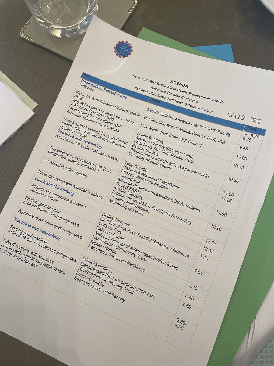 Massive thank you to Louise and Belinda @ahpfaculty for a full day talking about all things AHP ACP. The conversations and journey need to continue to address some of our strategic workforce and patient challenges ⁦@HWEICB⁩ ⁦@AHPsHWE⁩