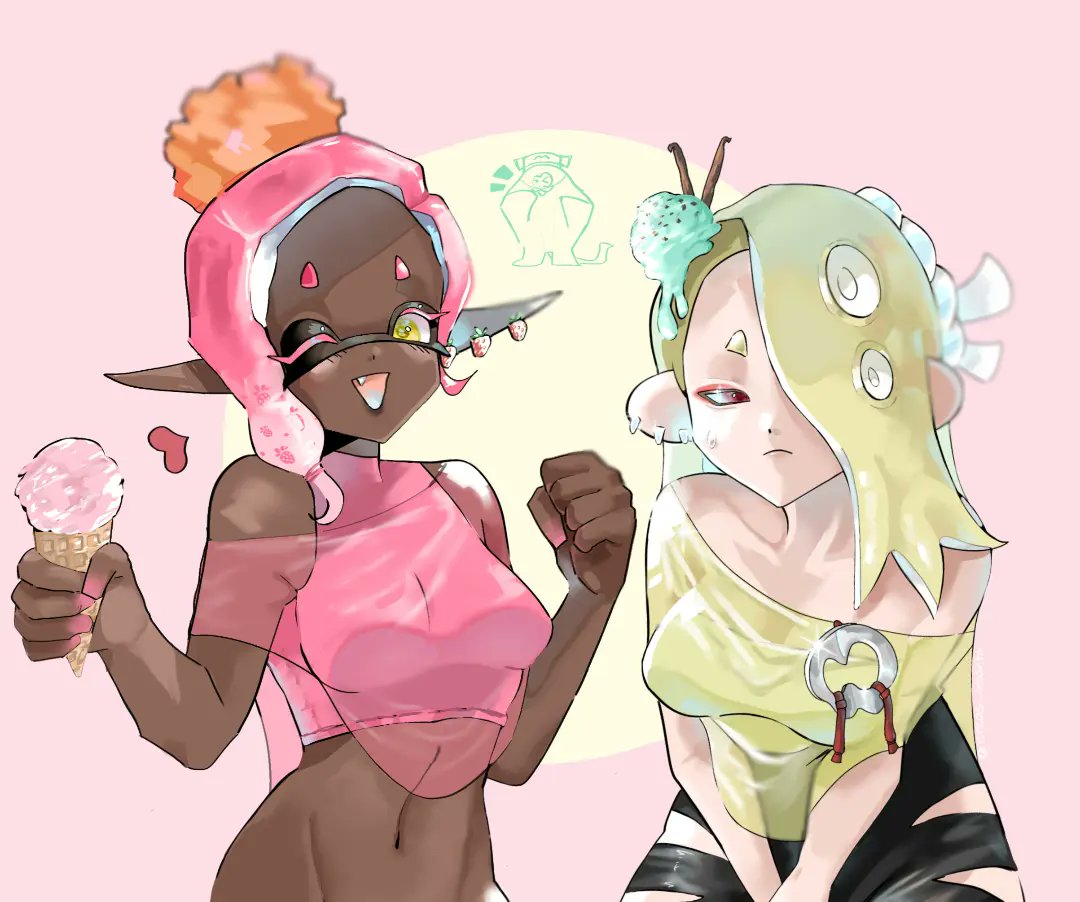 Strawberry 🍓 and Vanilla 🍦 ice cream!

#スプラトゥーン #Splatoon3 #Splatoon #スプラトゥーン3 #splatfest