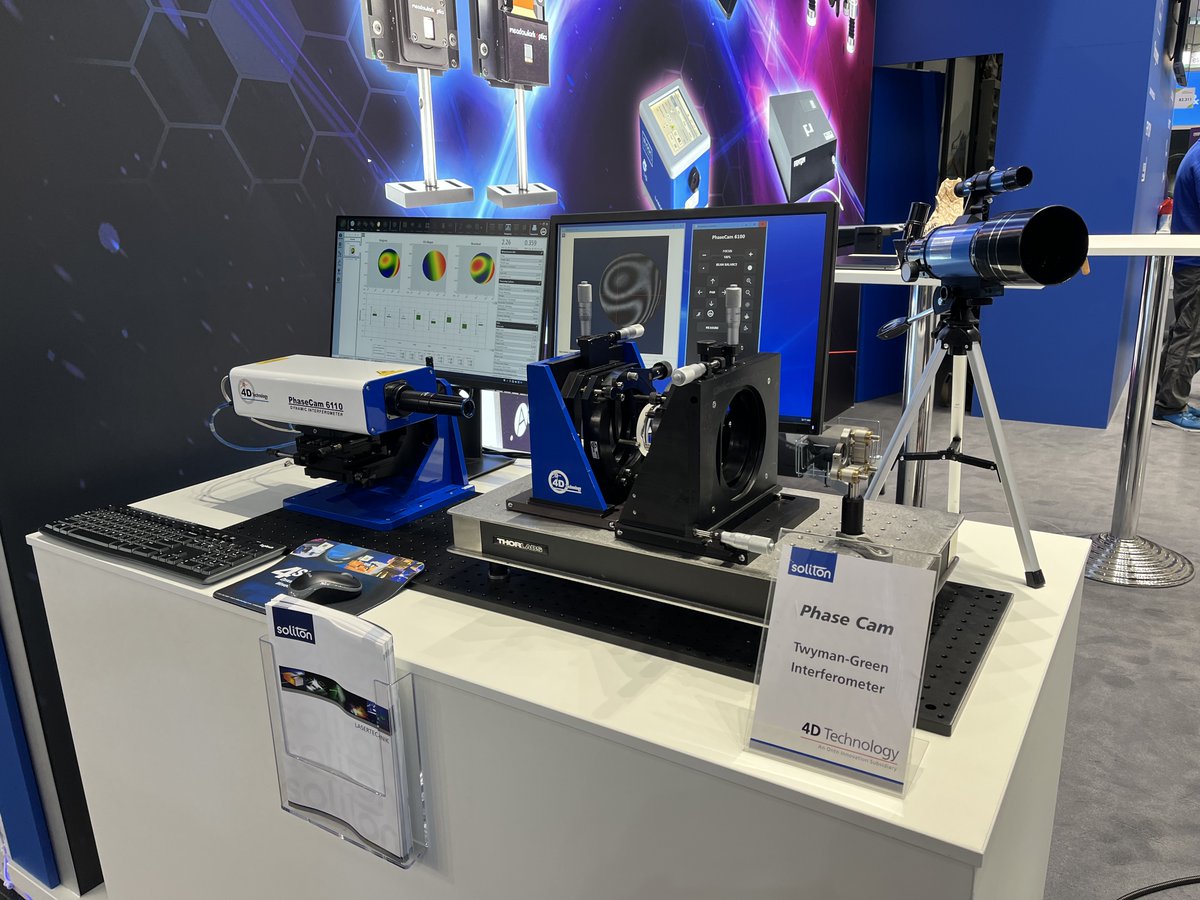 Calling all Exhibitors!
Hope everyone is having a great start to Laser World of Photonics 2023.

Stop by Soliton's Booth B2.311 to see 4D Technology's PhaseCam 6110.
#laserworldofphotonics #germany #munich