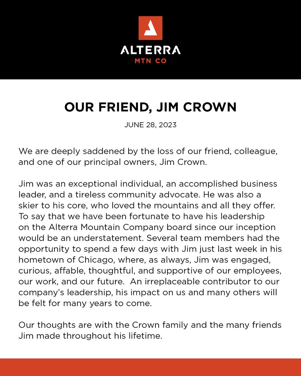 Alterra Mountain Co. tweet media