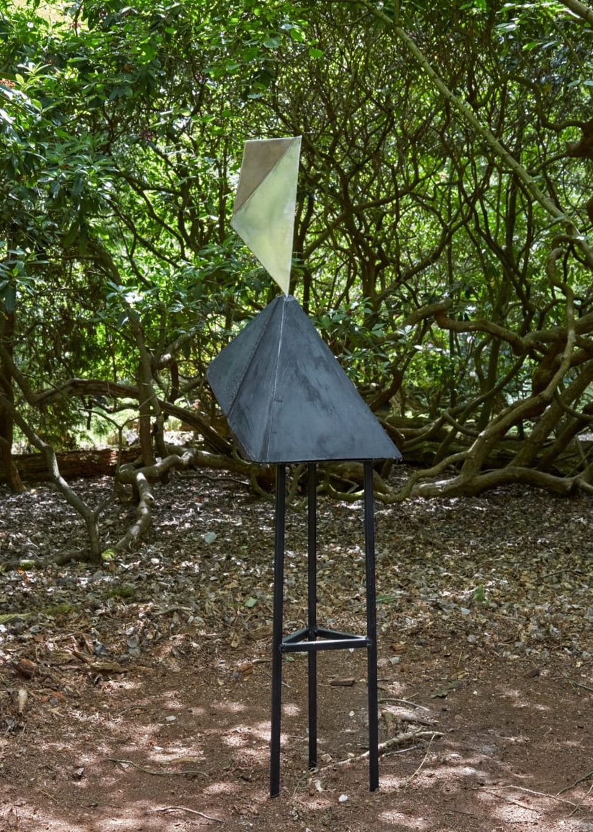 ‘Gravity based structure’<a href="/WillBenGallery/">William Benington</a>  ( stainless steel, black concrete and mild steel with  black powder coat )