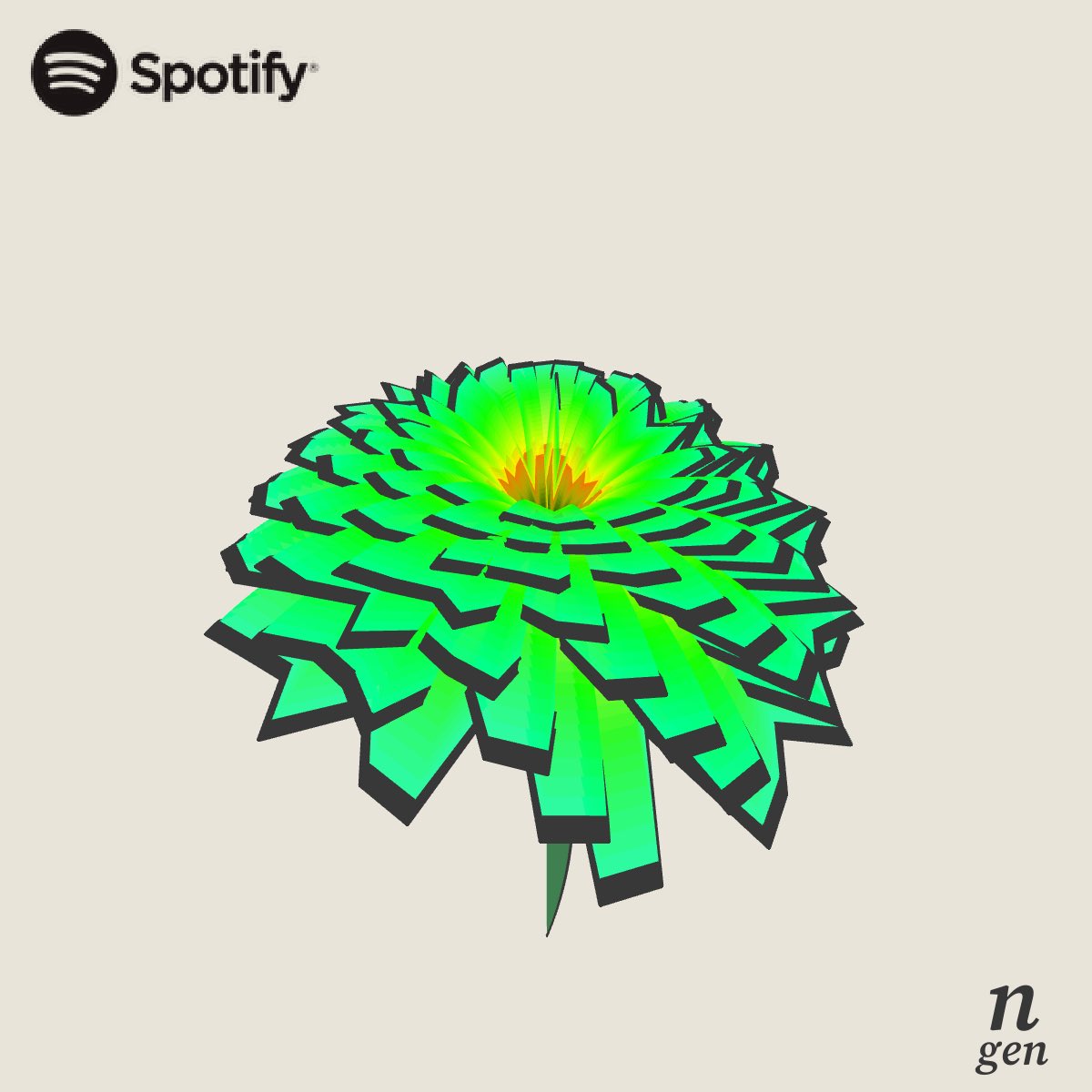 GUYS THERES THIS WEBSITE THAT CREATES A FLOWER BASED OFF THE VIBE OF UR TOP SONGS ON SPOTIFY AND MINE IS A ZINNIA THIS IS SO PERFECT