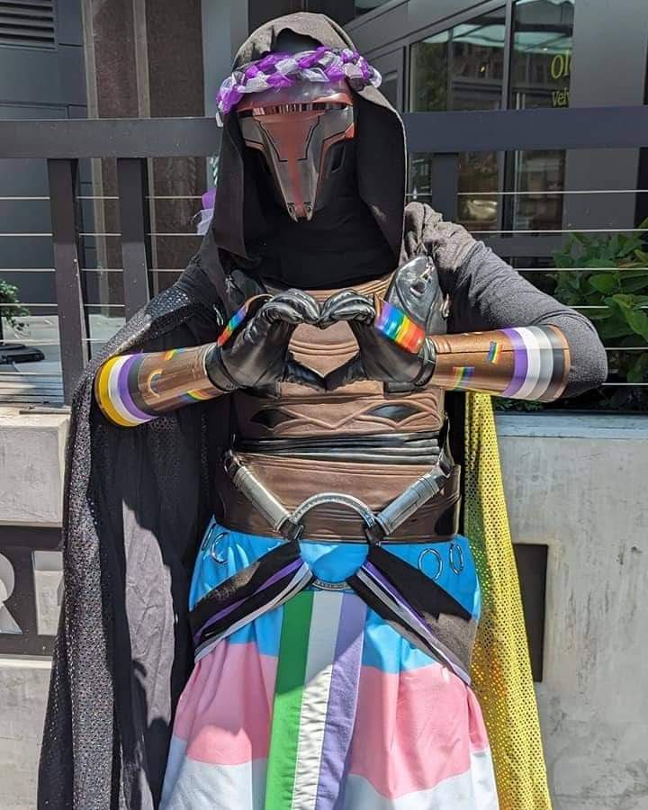 Star Wars is for Everyone. Happy Pride 2023!! 🏳️‍🌈
Darth Revan (SL 25319) pride of The  <a href="/GarrisonTitan/">Garrison Titan</a> .

#501st #MoreThanLegends #Pride2023 #LoveisLove #HappyPrideDay <a href="/501stLegion/">501st Legion</a>