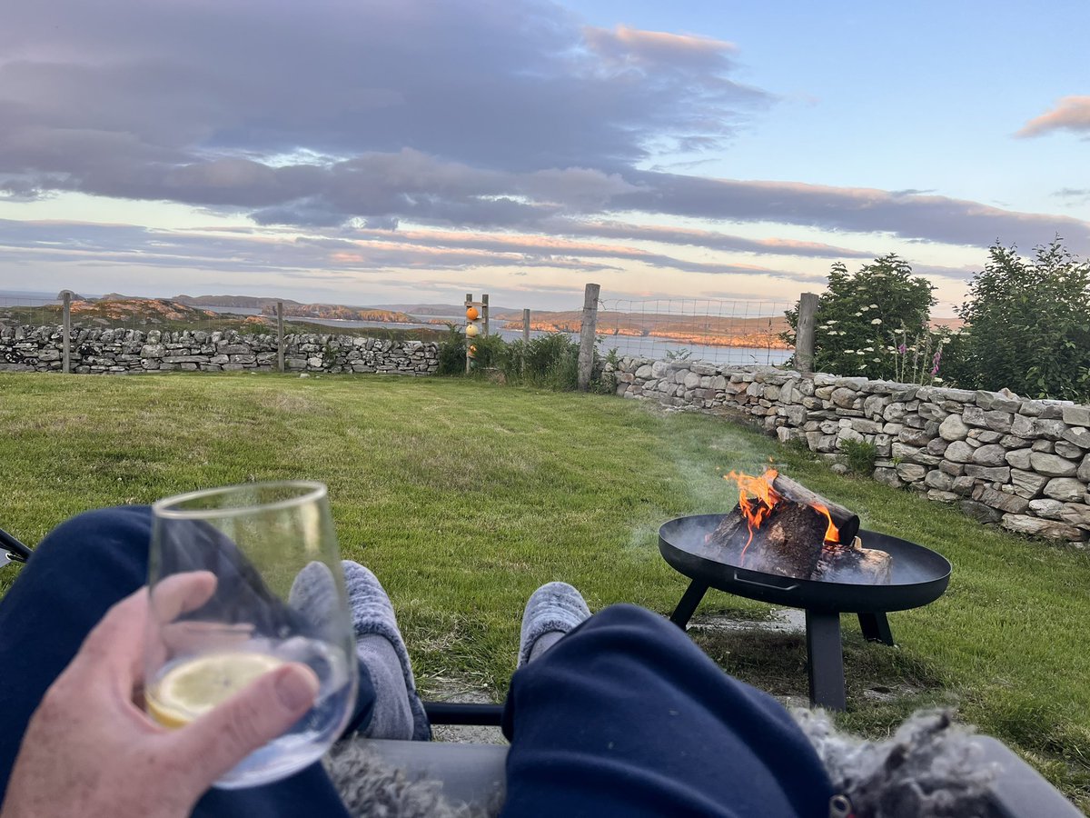 Not too shabby.. #firepit #summernights #farnorth #Scotland #nevergetsdark