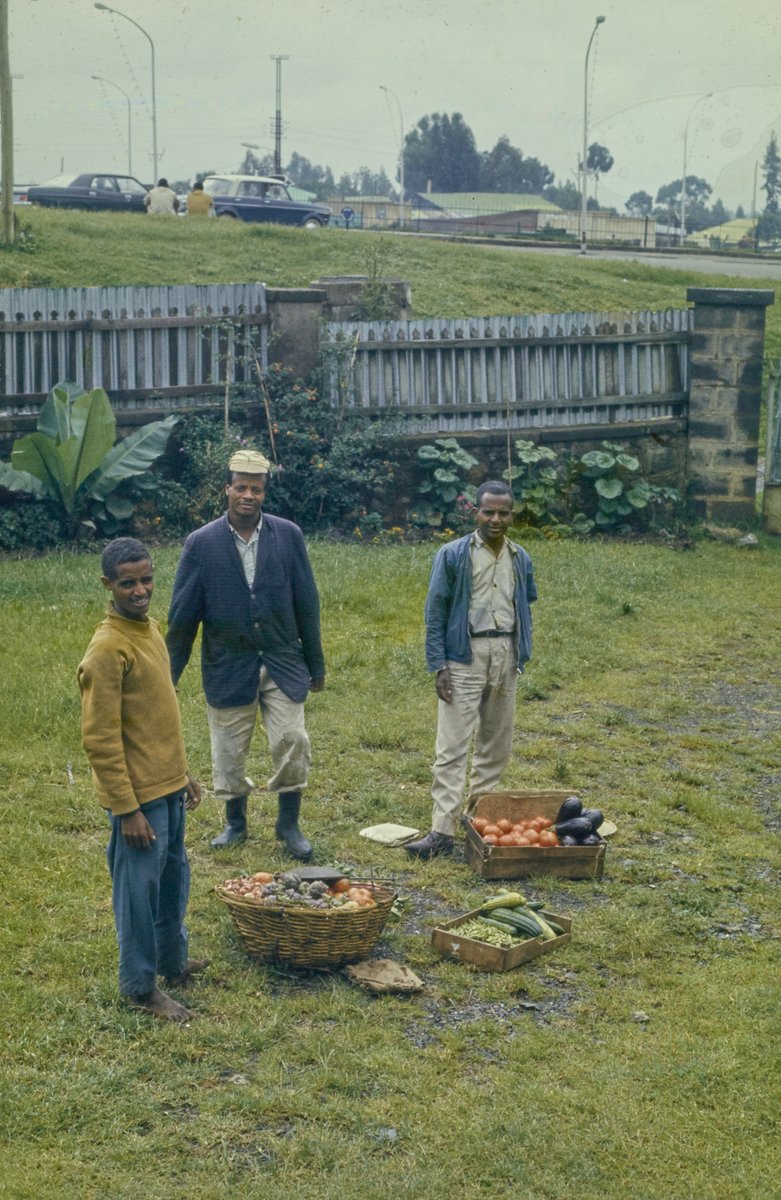 Gurage merchants off of Theodros Square, Addis Ababa 1973