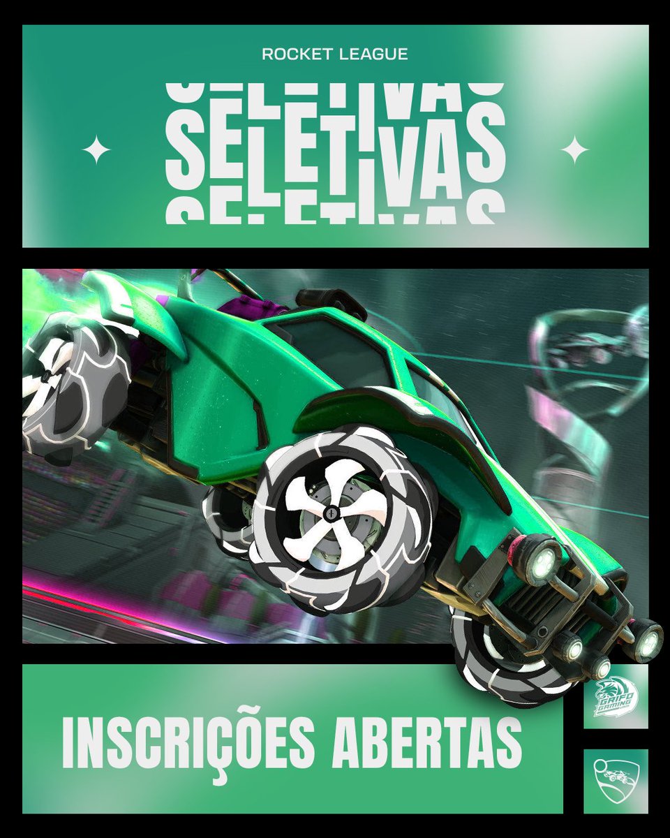 GrifoGamingUAM's tweet photo. Acelere com a gente no Rocket League! 🏎️💨

Venha vivenciar a emoção das partidas intensas, lances incríveis e gols memoráveis. Seletivas Abertas!

🔗 https://t.co/zCGZs4BQWg

#GOGRF #GOGRIFO https://t.co/GgzYPlWpbh