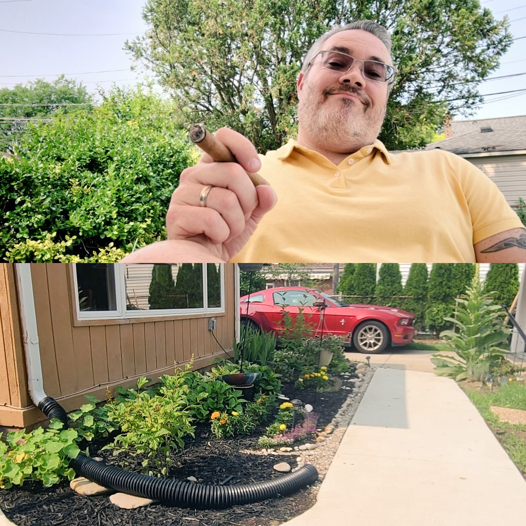 DFAMpodcast's tweet image. Happy Wednesday folks!  The wind seems to have shifted and all the smoke from the fires up North isn't hitting us for now. Honestly it's turned into a really nice evening..
 #MichiganSummer #cigars #Mustang #dadlife