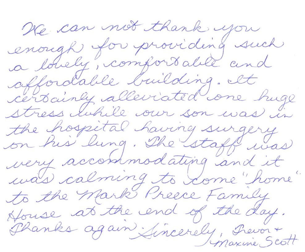 MarkPreeceHouse's tweet photo. While guests of The #MarkPreeceFamilyHouse pay a nominal fee, it doesn't begin to cover the costs of providing #MPFH for families when they need it most.β You can donate directly to the House, volunteer, #AdoptADay, or purchase items from our Wish Lists.
https://t.co/B1g7jF8ZfB https://t.co/65ZIQ6TIoF