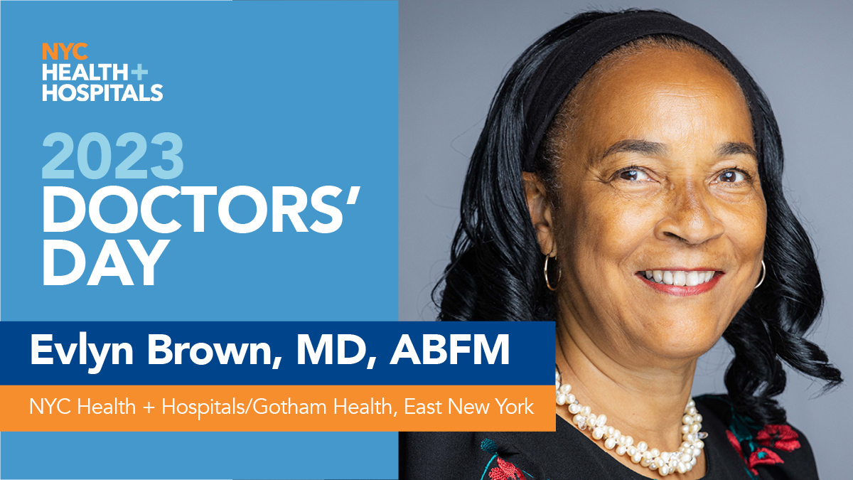 NYCHealthSystem's tweet photo. Primary Care Physician Dr. Evlyn Brown of @NYCGothamHealth East New York #inBrooklyn cherishes the gift she gets from her Brooklyn patients: a simple βThank you Doc.β More: https://t.co/JkzvEklGpY
#TopDocsNYC https://t.co/9LbNLODLGD