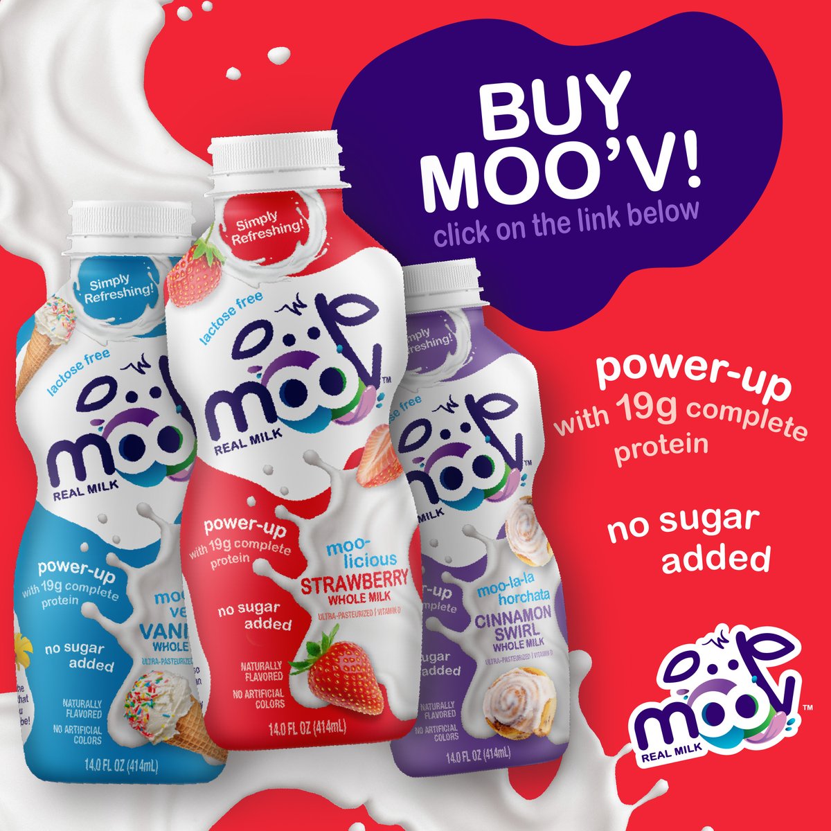 Make every day great with MOO’V. With 19g of protein and no added sugar, all 3 flavors provide a growing body with the nutrients it needs. Stop by your local Hy-Vee store or click here to order online hy-vee.com/aisles-online/…