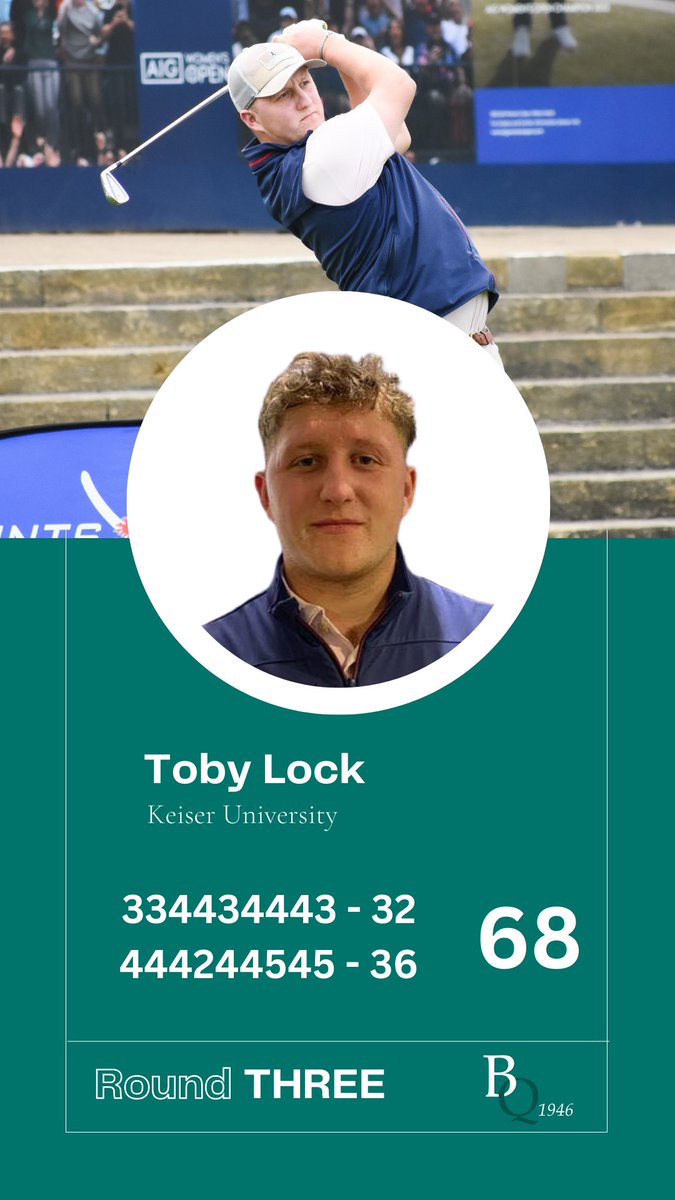 Round 3 results ⛳️🏆

It’s all to play for tomorrow 🙌🏼