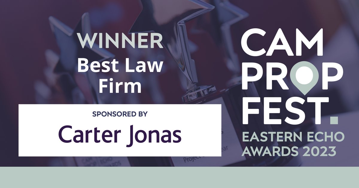 UKPFEvents's tweet photo. Award for BEST LAW FIRM sponsored by @CarterJonas
And the WINNER is... @MillsandReeve!
Highly commended: HCR @Hewitsons
#CamPropFest23 #CPF23 #EEAwards23 #EasternEchoAwards https://t.co/VB6EevjgbN