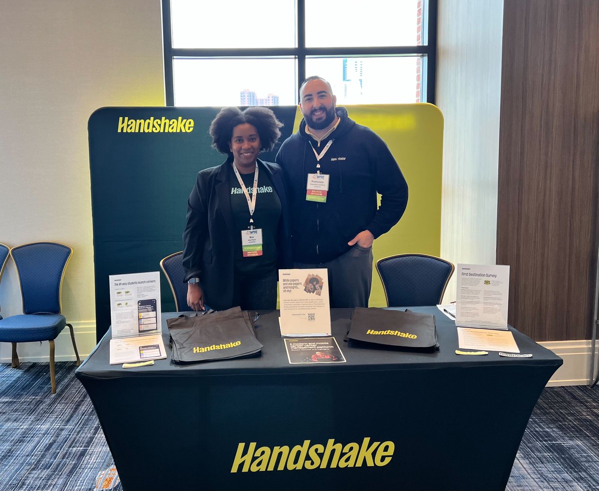 joinHandshake's tweet image. Five incredible conferences in four weeks ✅ Thank you @NACEORG, @Florida_ACE, #SUNYCDO, @AICArtDesign, and @EACEPR for giving us the opportunity to connect with partners and peers all over the country! Until next year! 🎉 #joinhandshake