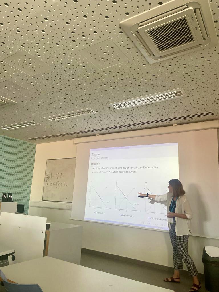 SarahSpycher's tweet photo. lovely first day at #EAERE2023  where I presented my newest experimental project in the ‚political economy of climate policies‘ session - from now on I can just sit back and enjoy😊 https://t.co/yLXcYtolOI