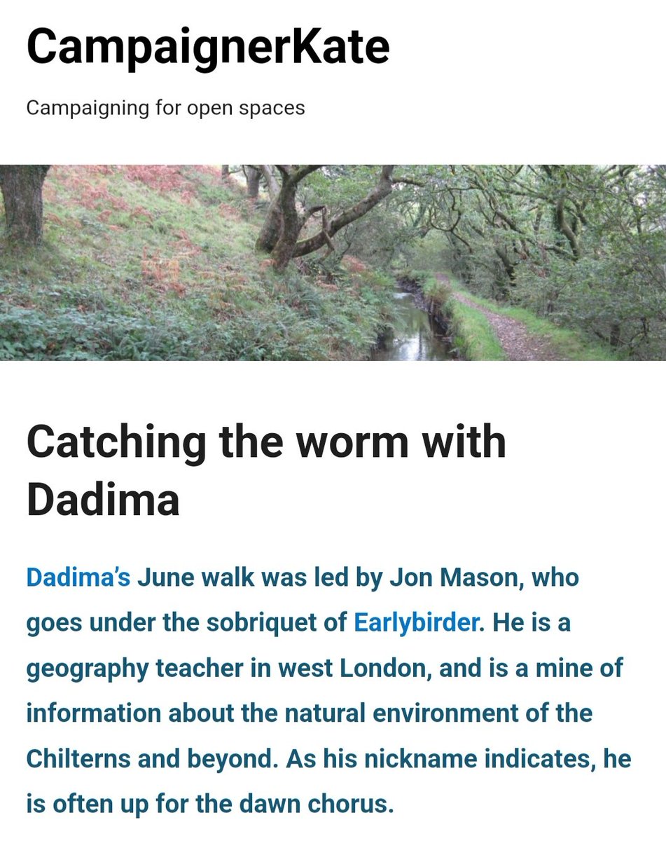 educatinggeeta's tweet photo. https://t.co/olCDx6BDTo
TY @CampaignerKate for✍️this month's Dadima's blog-Tring #wildlife #biodiversity walk led by @earlybirder Amazing geography teacher with such deep experiences. Grt Qs, discussions & actions. Small community actions creating change! 👏🏽
#bioabundance https://t.co/QZvY2k7r3i