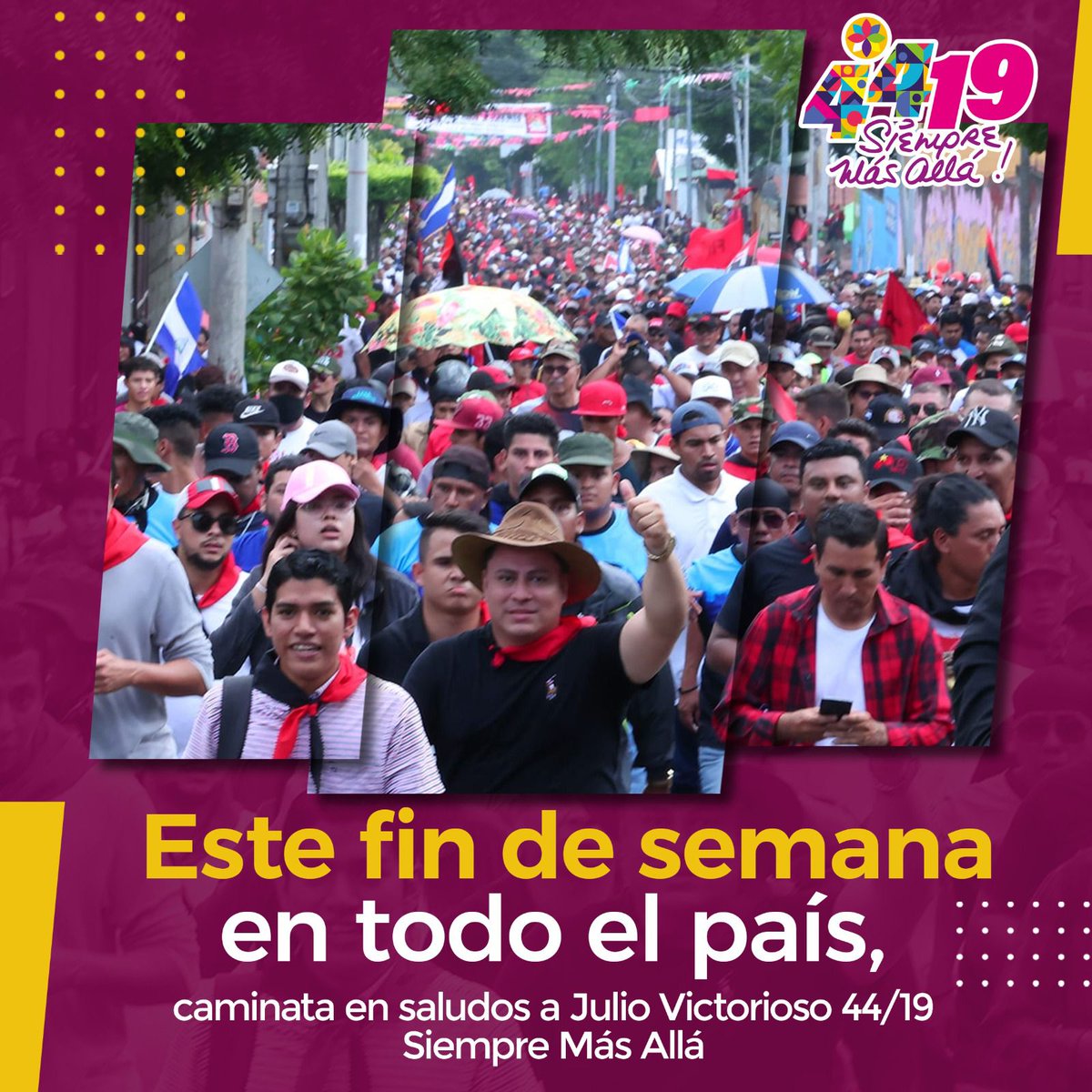 ¡¡A mi no me gusta.... A MI ME ENCANTAAAAAAAAAAAAAAA!! Ahí nos vemos chavalerio sandinista 🥰😍❤️🖤🇳🇮 #CaminamosPorMasVictorias