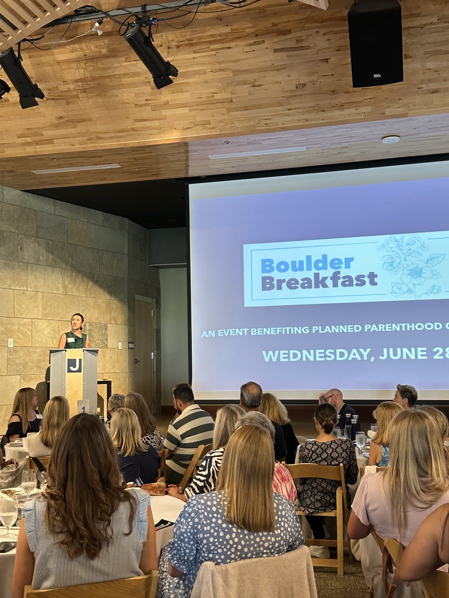 A great and inspiring start to the day with the @PPRockyMountain annual breakfast in #BoulderCo 

The fight for reproductive healthcare is more important now than ever.  

Thank you @amansanares, students, staff, @JudyAmabileHD49 @EdieHooton & many others for tireless efforts.