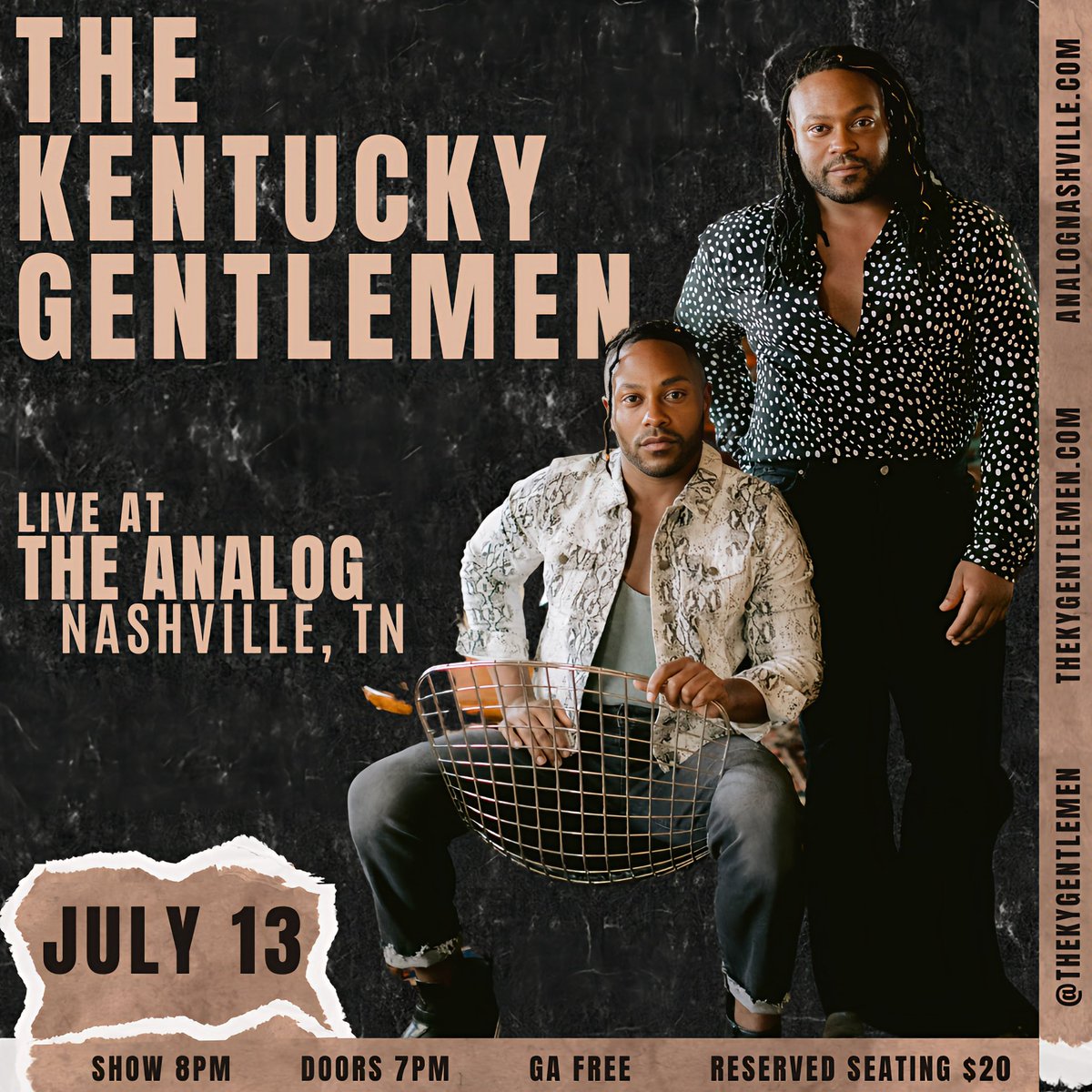 July 13th. 8pm. <a href="/analognashville/">Analog at Hutton Hotel</a> ✨Who’s coming!?