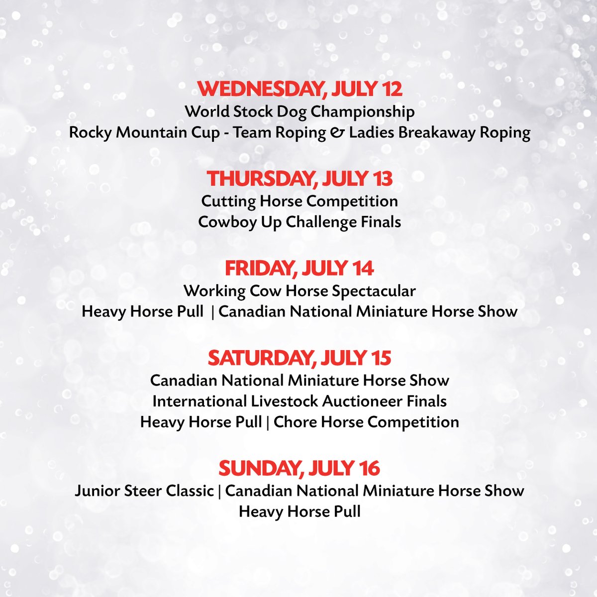 calgarystampede's tweet photo. With a variety of western event competitions, agriculture showcases and furry friends to meet every day, all free with admission, you'll never have the same experience twice in the Agriculture Zone presented by @Brandt_AG 🐴

🎟️ https://t.co/5133XEZd5L https://t.co/JfmN9vSsl9