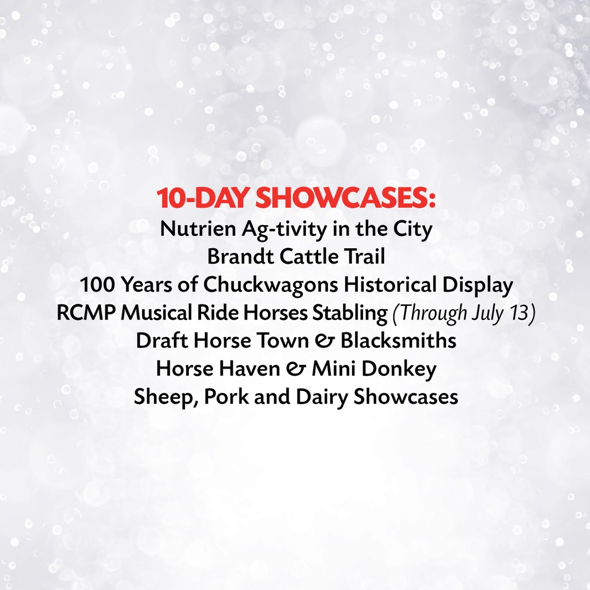 calgarystampede's tweet photo. With a variety of western event competitions, agriculture showcases and furry friends to meet every day, all free with admission, you'll never have the same experience twice in the Agriculture Zone presented by @Brandt_AG 🐴

🎟️ https://t.co/5133XEZd5L https://t.co/JfmN9vSsl9