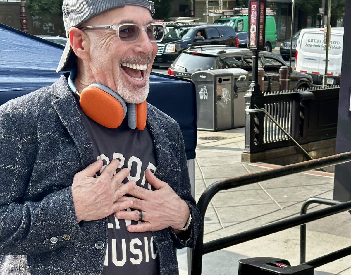 MichaelHoad's tweet image. Steve Klasko playing DJ on South Street! @sklasko Honoring Jerry Blavat