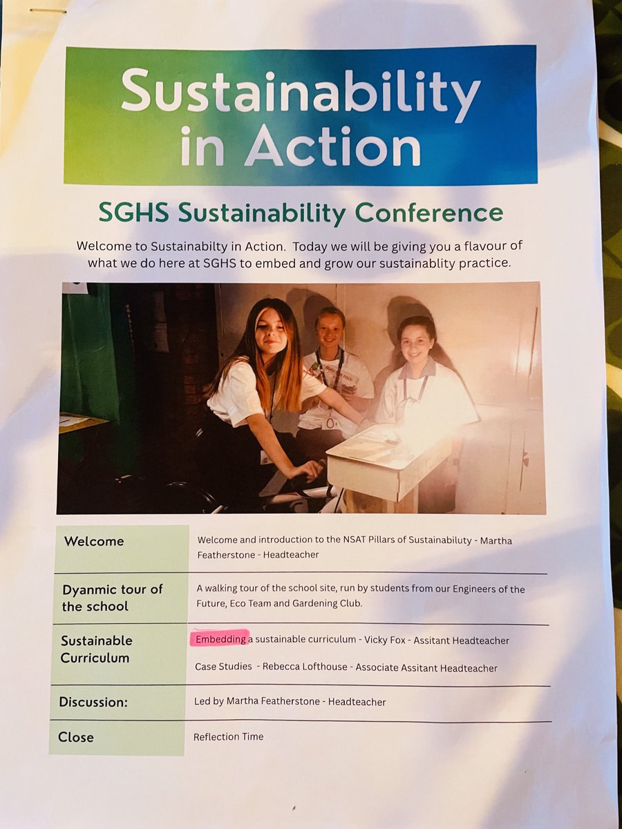 N_StarAT's tweet photo. Sustainability in action brilliantly exemplified by students &amp; staff ⁦@skiptongirls⁩ at today’s sharing showcase event for #Craven Secondary schools. So important that sustainability is woven throughout the curriculum - not bolt on! https://t.co/z9UrOV5PXz