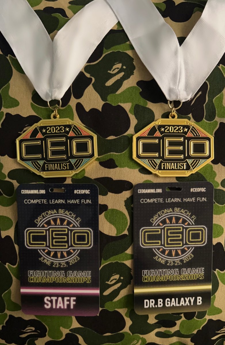 @CEOGaming 🏝✨🐝
#CEO2023 #CEOfgc #FGC
3rd in #CVS2 #CapcomVsSNK2 
4th in #StreetFighterAlpha2 #SFA2
9th in #SamuraiShodown
13th in #UltraStreetFighterIV #USF4 
17th in #StreetFighter3ThirdStrike #3S
 My sponsors 💰
@TeamStrike1st @DefendTheNorth
@FightingRetro @MonoMeApparel