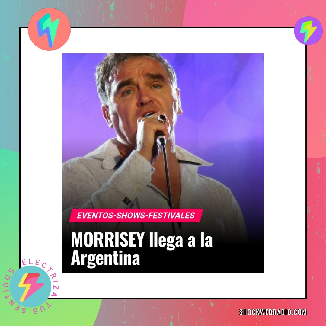 ¡Fanáticxs de la #música! ¿Extrañaban el toque británico de nuestro adorado #Morrisey? 🇬🇧🎤 ¡Se acabó la espera! El rebelde de Manchester llega a la Argentina el 23 de septiembre de 2023. 🇦🇷
shockwebradio.com/eventos-shows-…

#MorriseyVuelveAArgentina #ShowsArgentina #Concierto