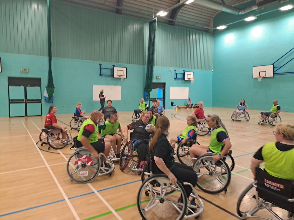 A brilliant <a href="/WheelchairRL/">Wheelchair RL</a> taster session this evening at Forge Valley and a massive turnout too! 💪

Huge thanks to @Jodie_cunny for joining us 🙌