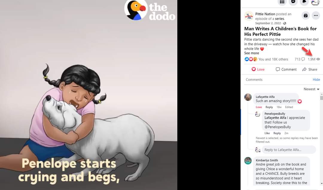 dcdre01's tweet photo. WOW, 1.9 Million on @dodo !!! I'm so crazy lucky!!!
Penelope's Bully by Andre Gatling
#BetterHumans #BetterPlanet https://t.co/vfeb1o0Aml