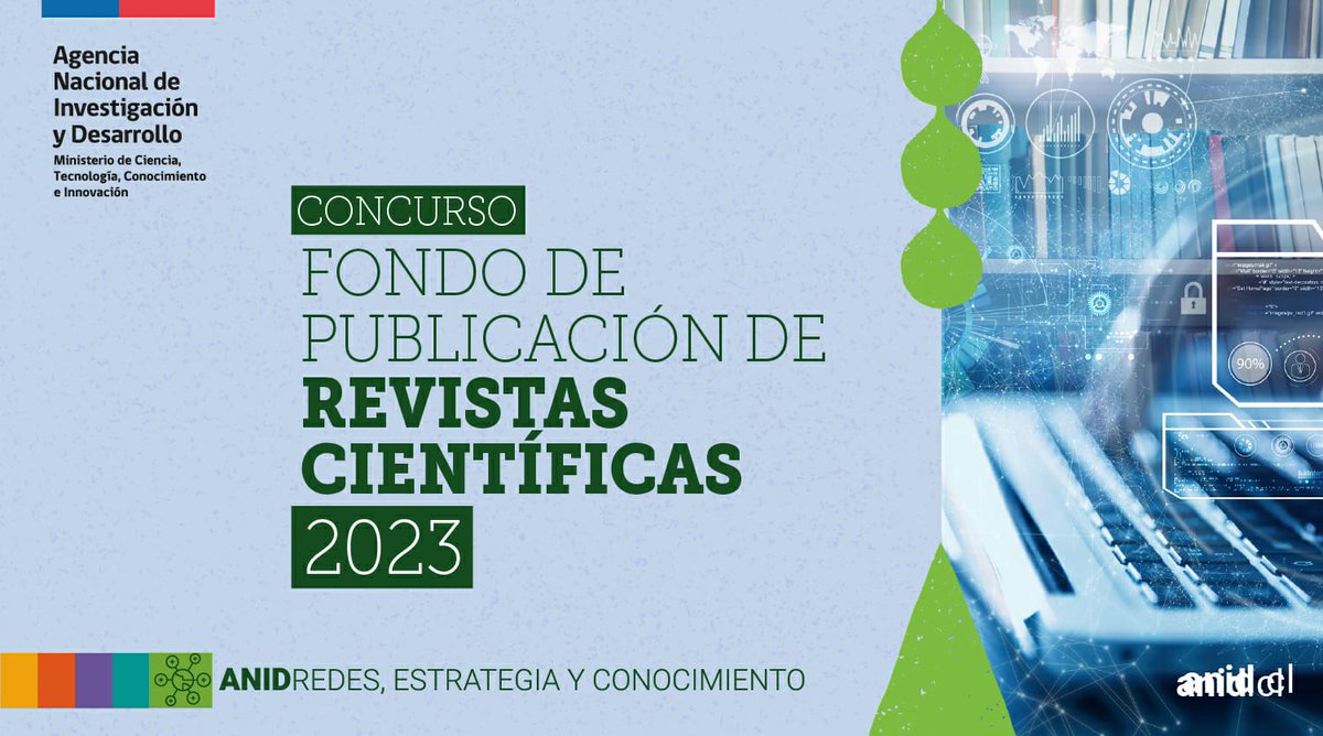 📣¡Atención editores! @ANIDInforma invita a postular al Concurso Fondo de Publicación de Revistas Científicas 2023. Este financia proyectos que permitan acercar estas revistas académicas a prácticas de ciencia abierta, equidad de género y territorialidad.