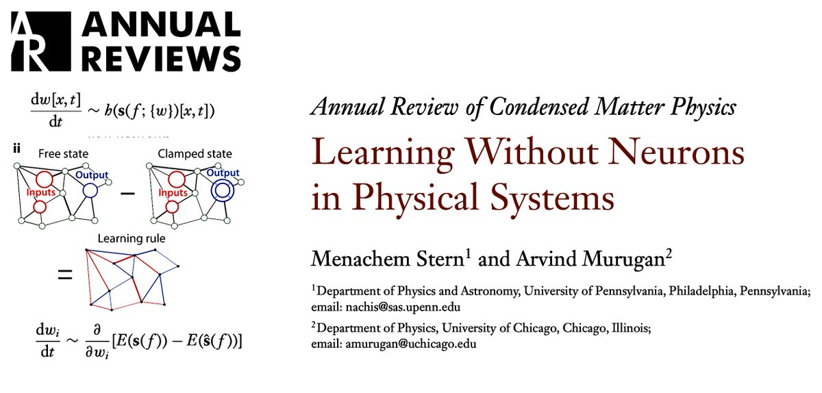 Ricard Solé (@ricard_sole) on Twitter photo Can learning and cognition emerge without neurons? Here's a great review of how physical systems can implement neural-like complexity. Thanks to
<a href="/RichardWatson90/">Richard Watson</a> for pointing me to this conceptual framework. <a href="/drmichaellevin/">Michael Levin</a> <a href="/UCLALuskin/">UCLA Luskin School of Public Affairs</a>
annualreviews.org/doi/pdf/10.114… Can learning and cognition emerge without neurons? Here's a great review of how physical systems can implement neural-like complexity. Thanks to
<a href="/RichardWatson90/">Richard Watson</a> for pointing me to this conceptual framework. <a href="/drmichaellevin/">Michael Levin</a> <a href="/UCLALuskin/">UCLA Luskin School of Public Affairs</a>
annualreviews.org/doi/pdf/10.114…